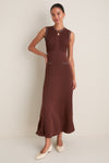 Brown Knit Ruby Dress
