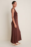 Brown Knit Ruby Dress