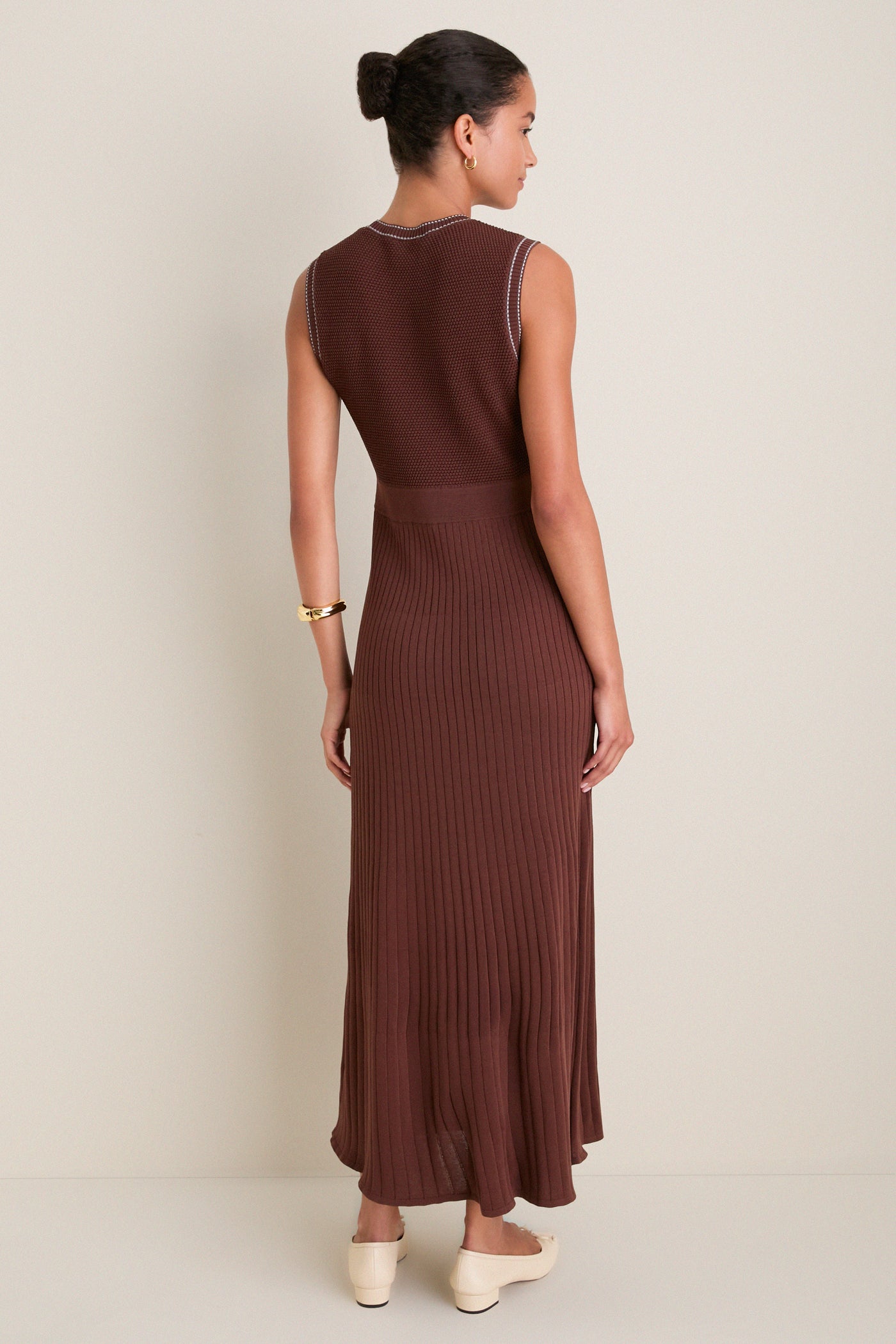 Brown Knit Ruby Dress