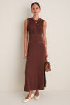 Brown Knit Ruby Dress