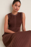 Brown Knit Ruby Dress