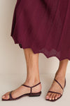 Wine Knit Sleeveless Solange Dress