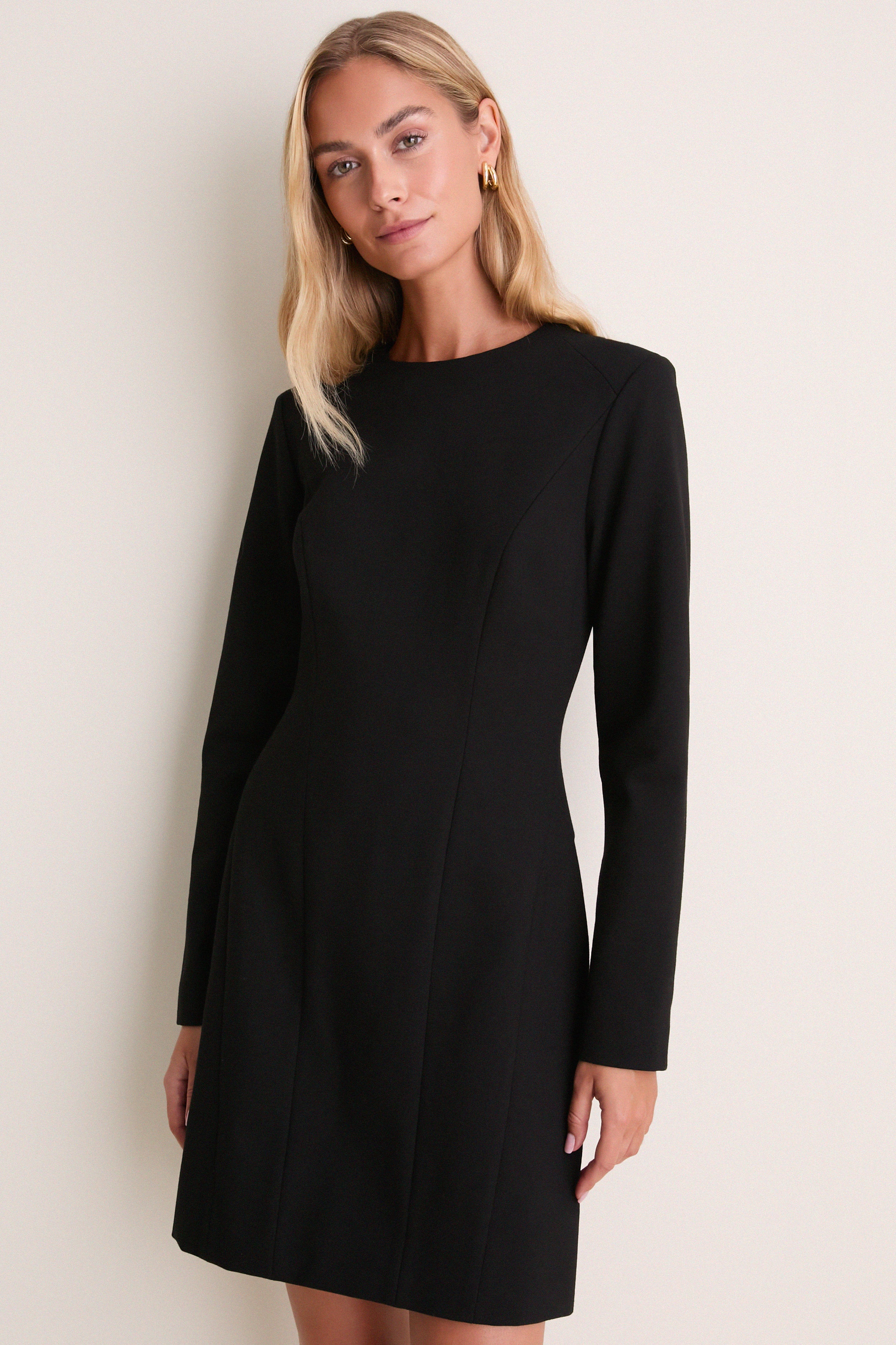 Black Ponte Risley Dress