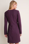 Plum Ponte Risley Dress