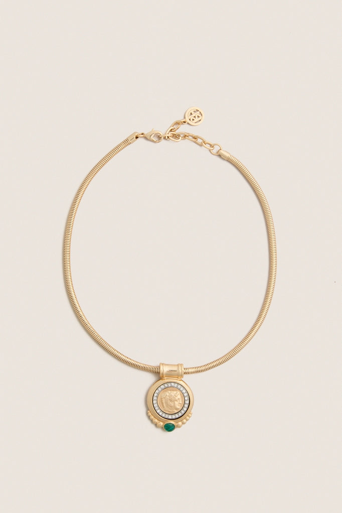 Gold Roman Coin Necklace