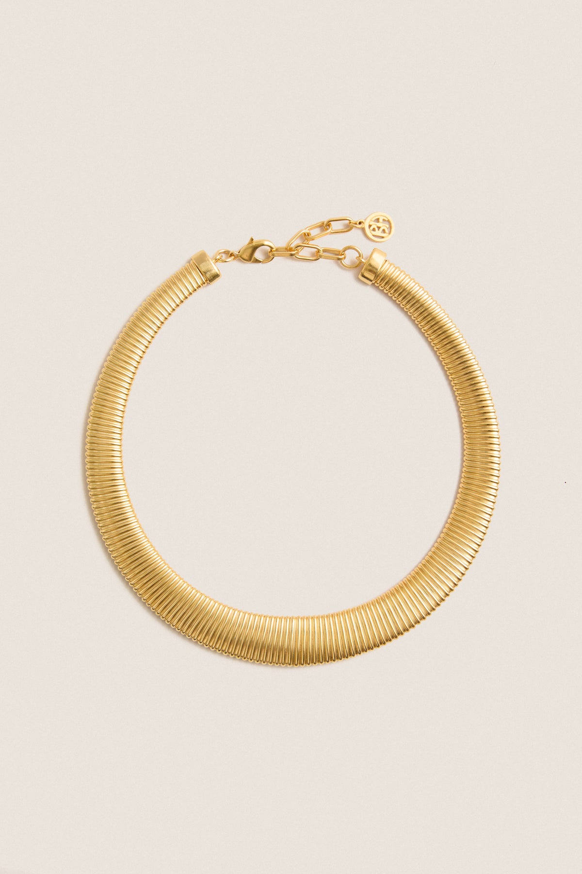 Gold Ribbed Collar