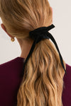 Black Bow Hair Tie