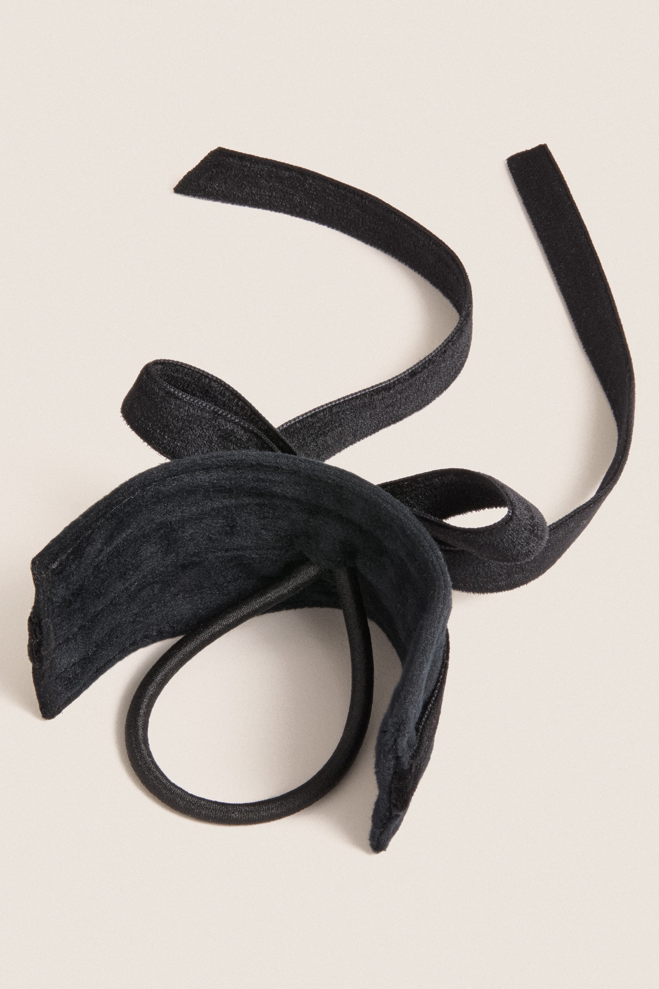 Black Bow Hair Tie