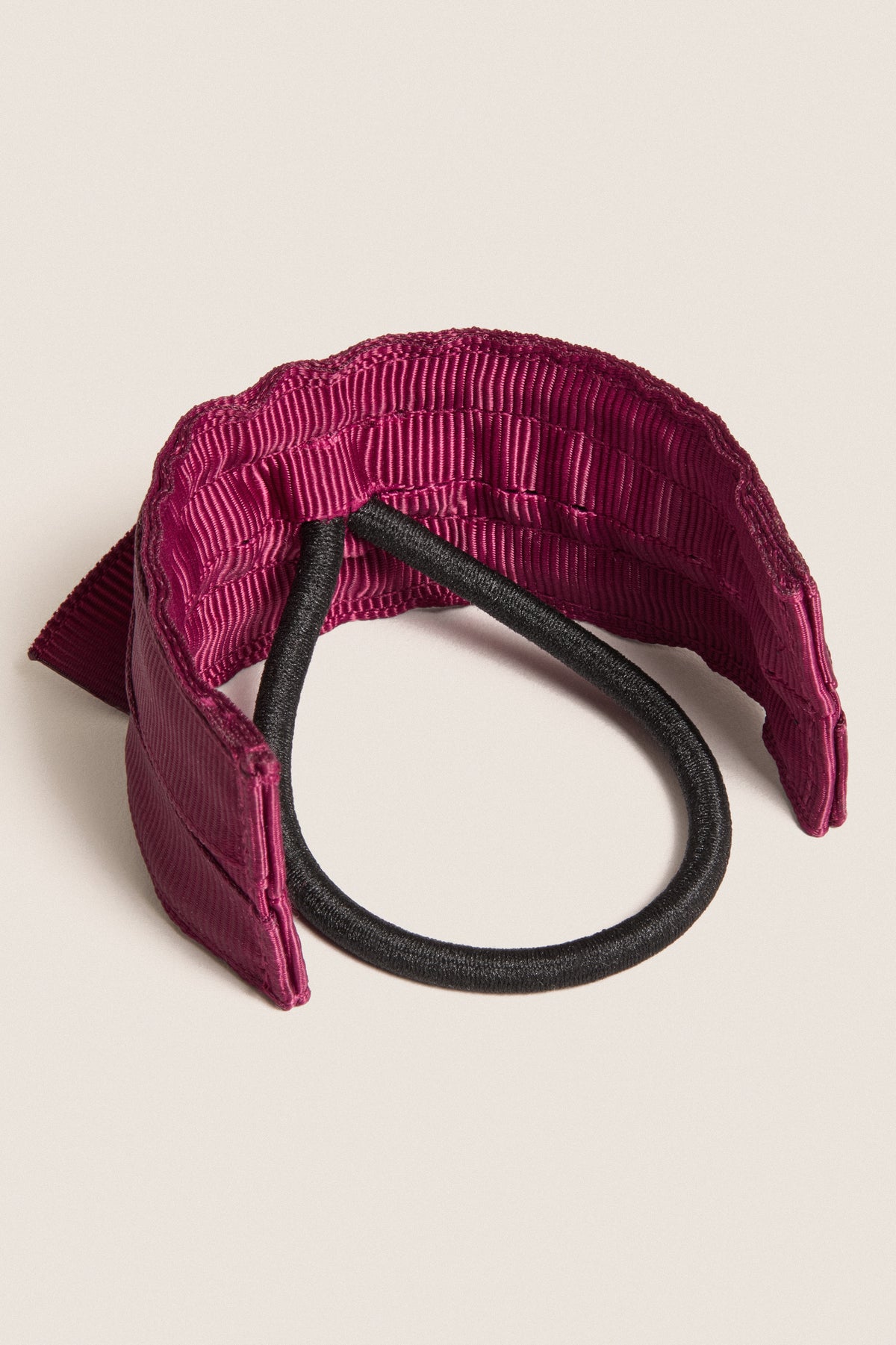 Oxblood Bow Hair Tie