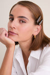 Brown Barrette Clip Set