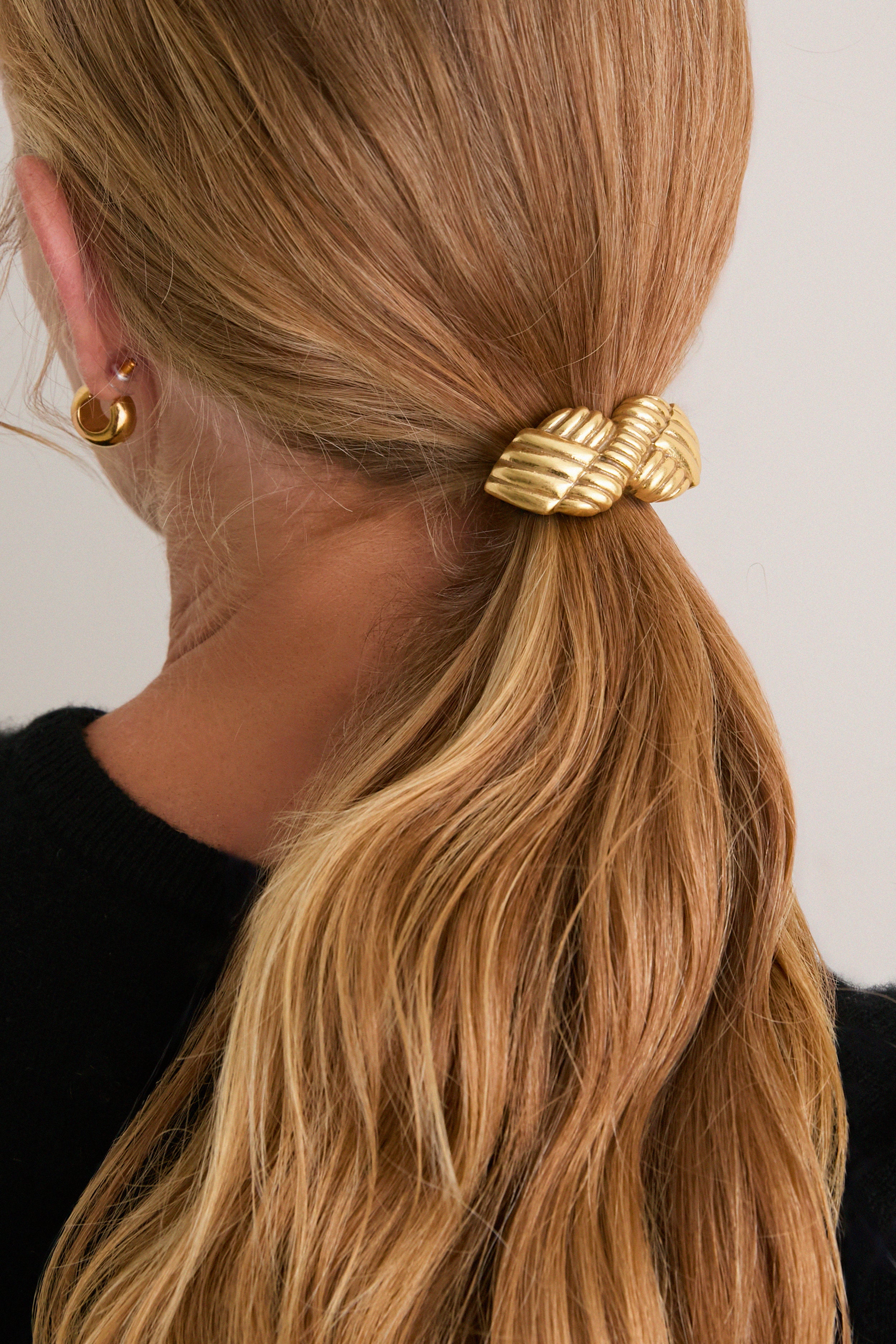 Gold Lattice Hair Tie