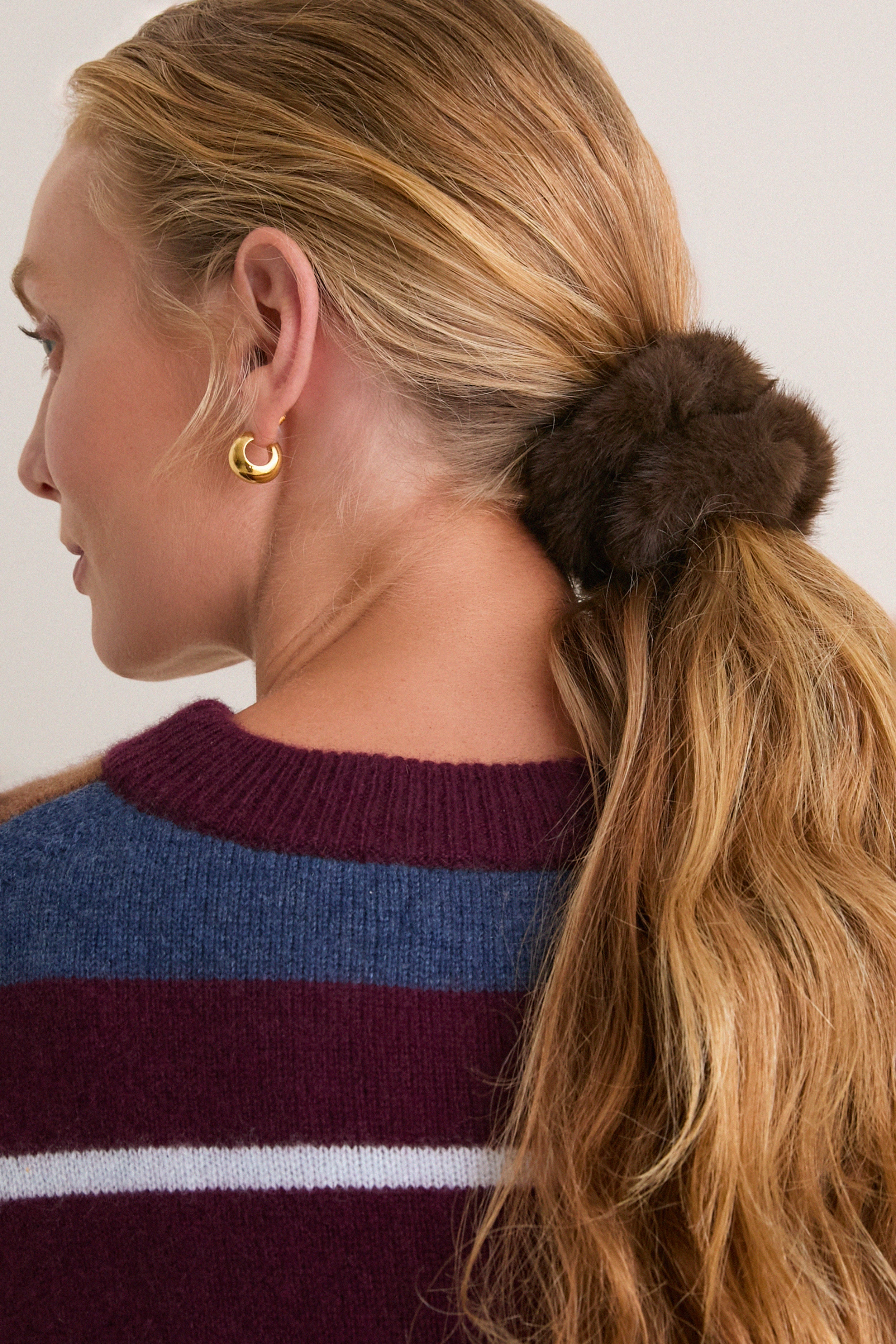 Faux Fur Scrunchie Set