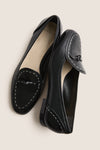 Black Slim Clarita Topstich Loafers