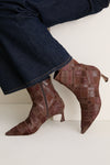 Rich Brown Patchwork Annelise 50 Booties