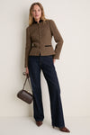Rich Brown Patchwork Annelise 50 Booties