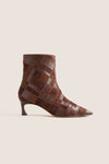Rich Brown Patchwork Annelise 50 Booties