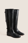 Black Shearling Lolita Tall Boots