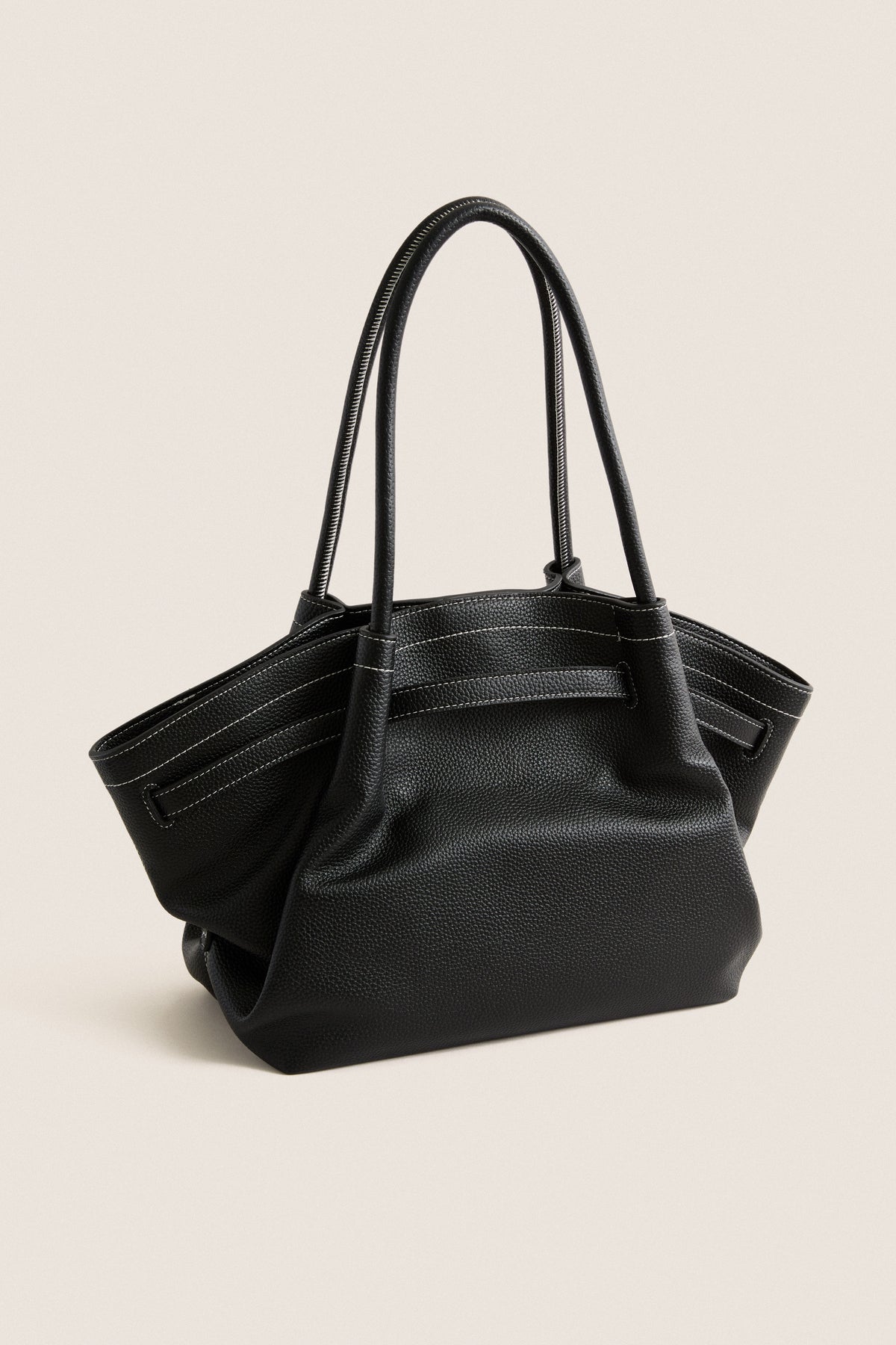 Black Hana Medium Tote Bag