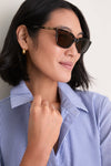 Espresso Tortoise Polarized Hannah Sunglasses