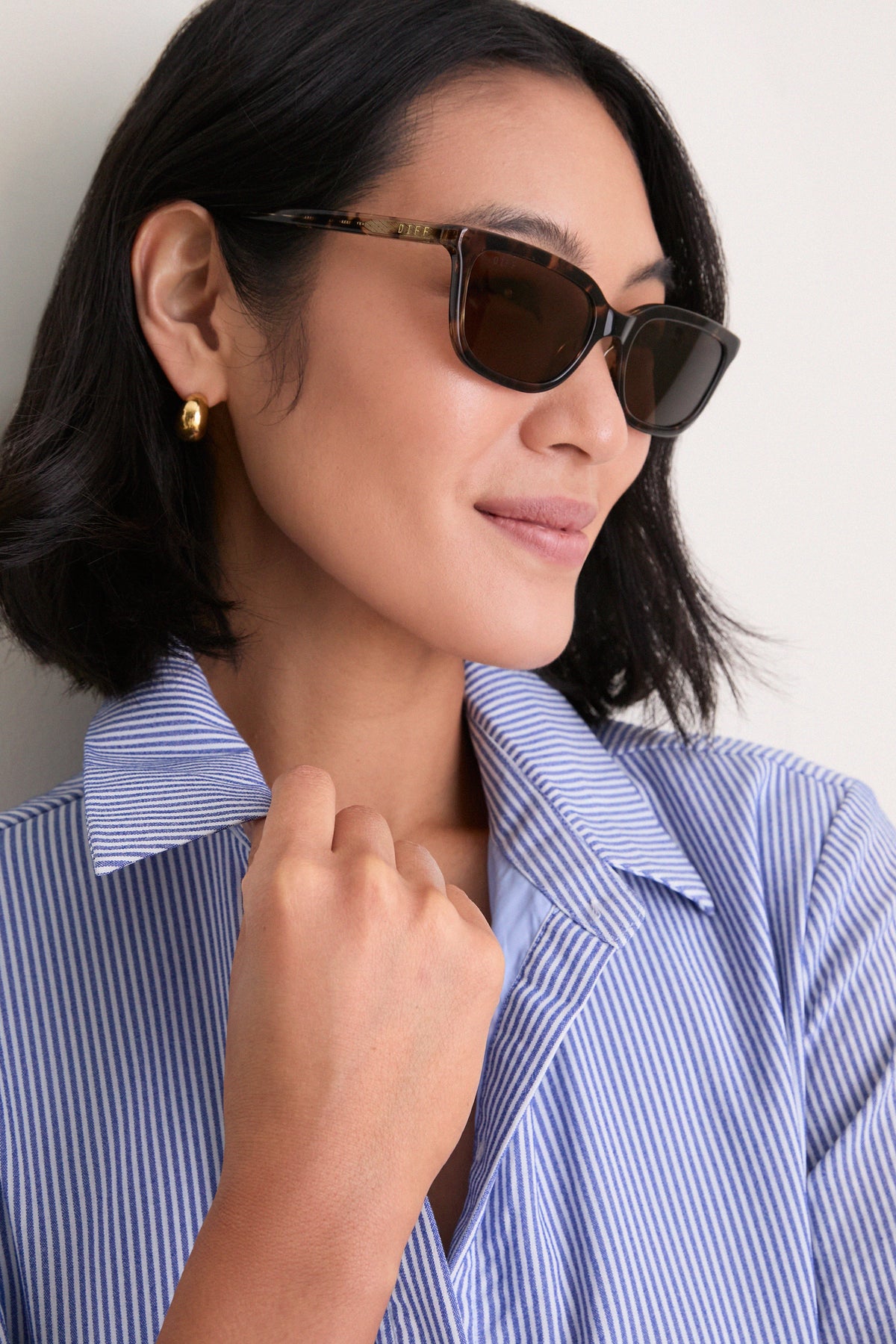 Espresso Tortoise Polarized Hannah Sunglasses