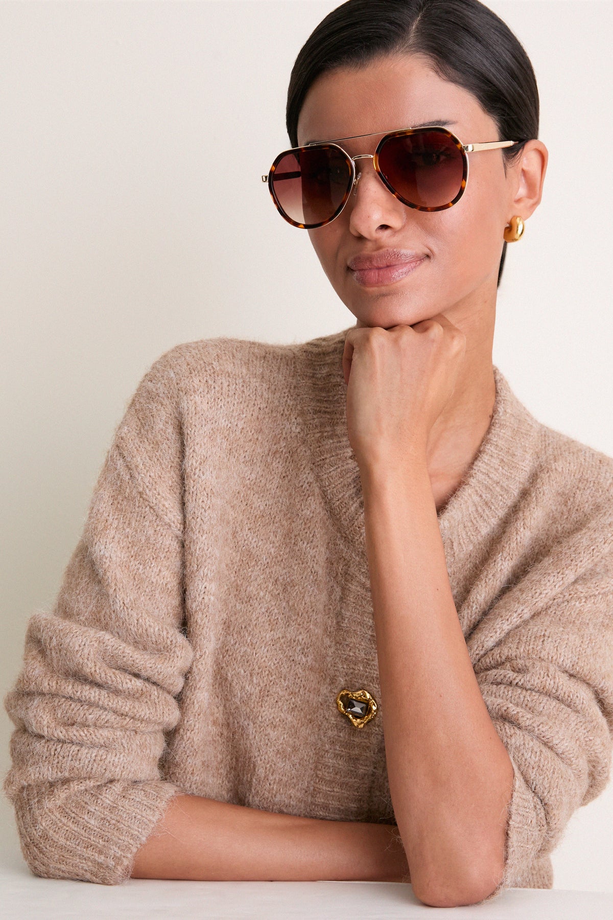 Rich Tortoise Joey Sunglasses