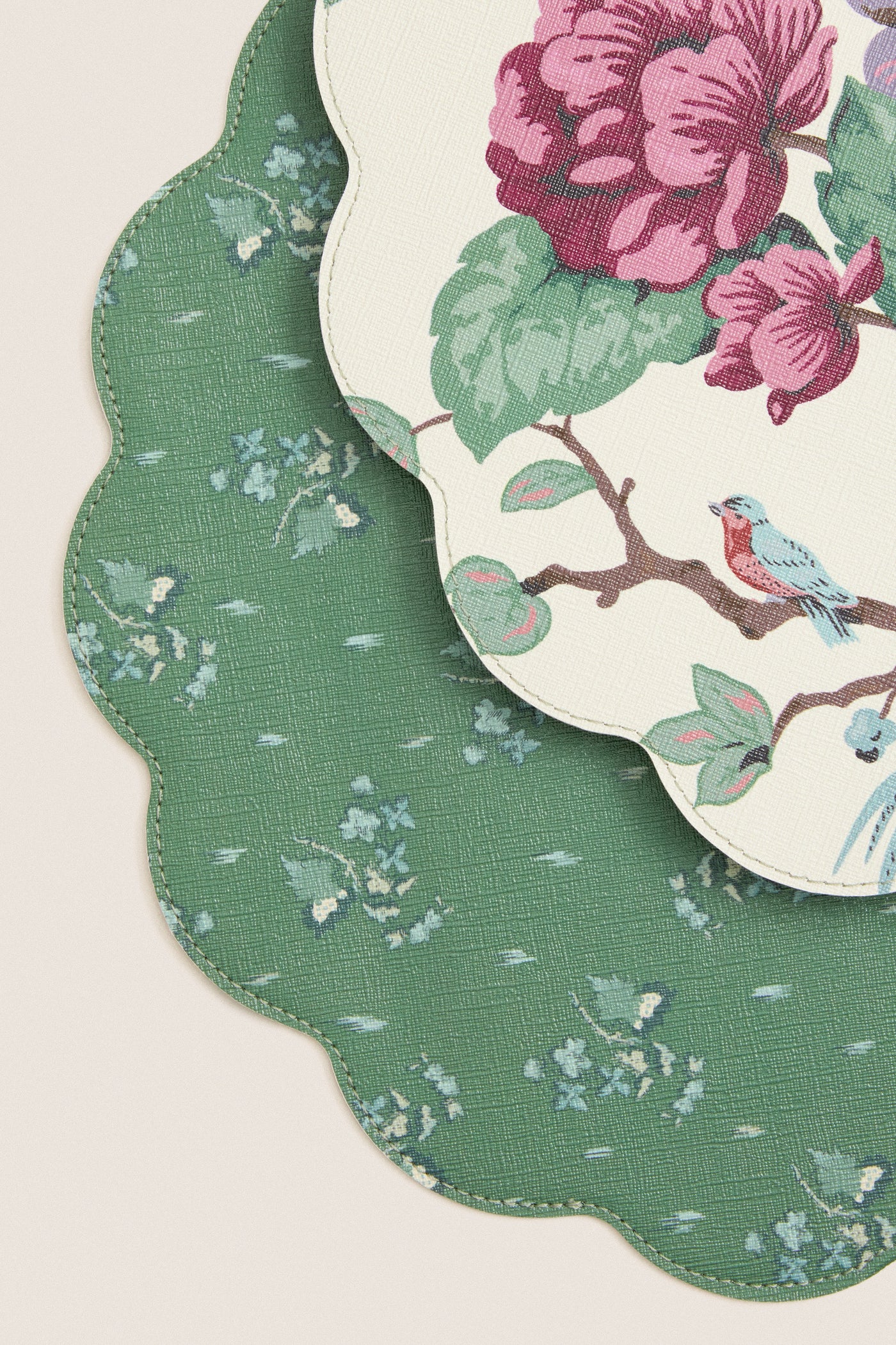 Autumnal Ditsy Reversible Wipeable Placemats Set of 4