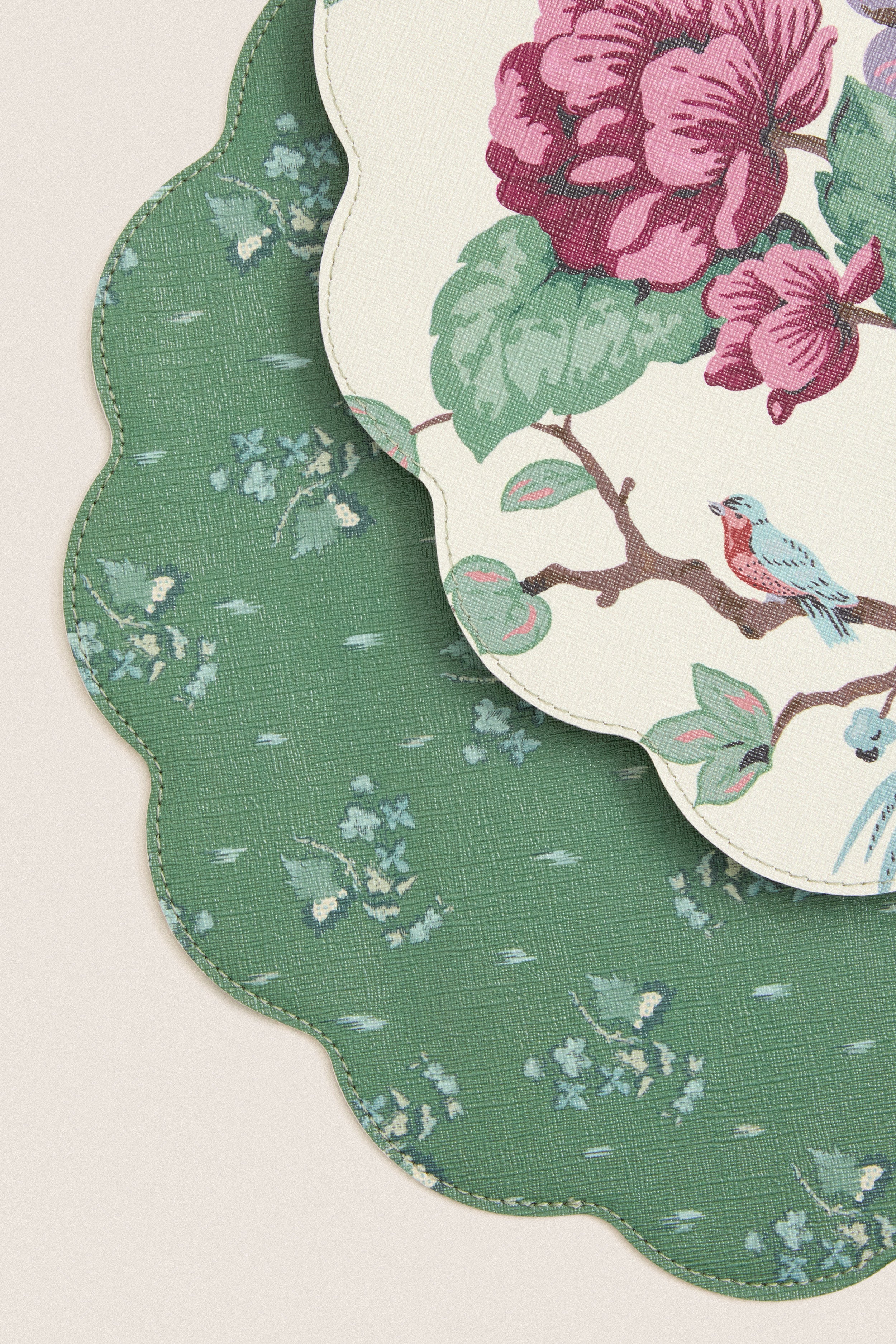 Autumnal Ditsy Reversible Wipeable Placemats Set of 4