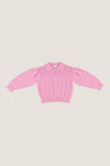 Candy Pointelle Knit Dolly Sweater