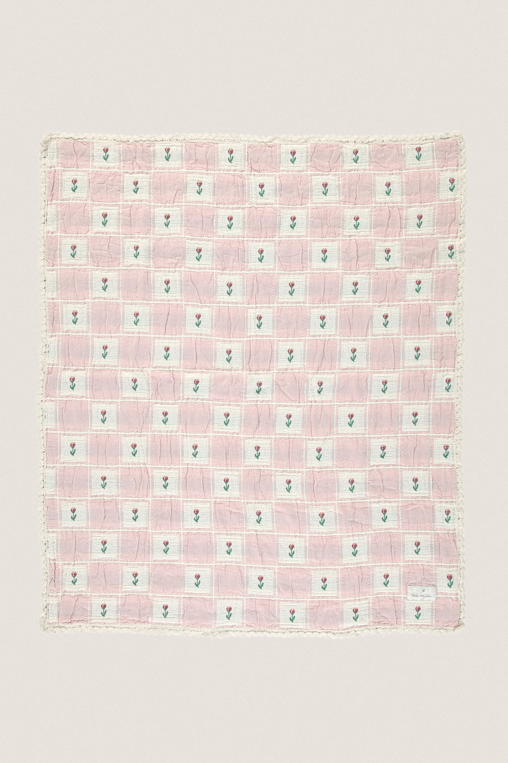 Mauve Tulip Patchwork Bella Blanket