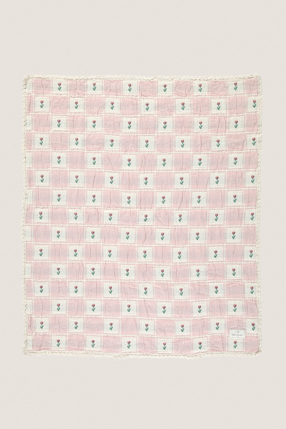 Mauve Tulip Patchwork Bella Blanket