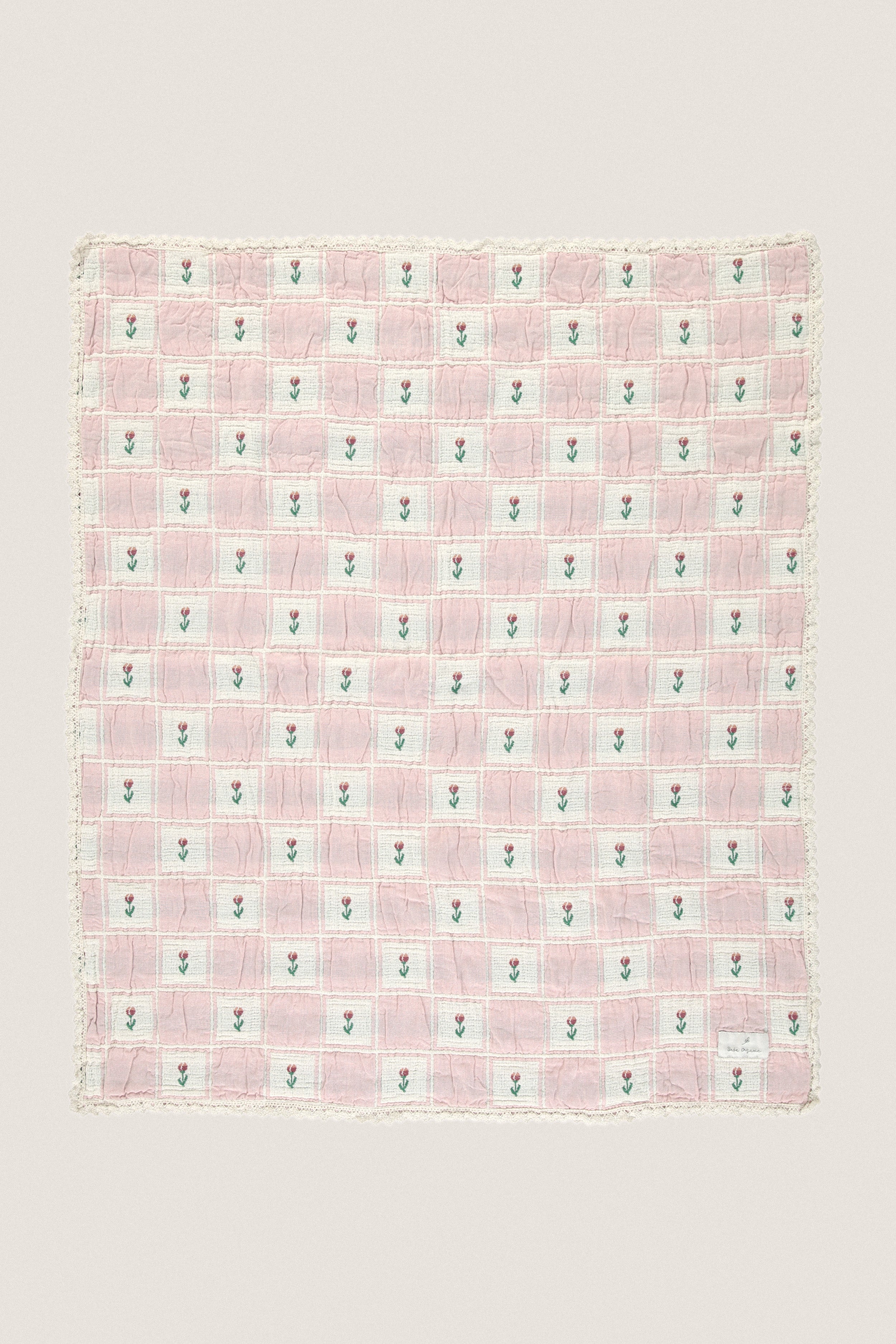 Mauve Tulip Patchwork Bella Blanket