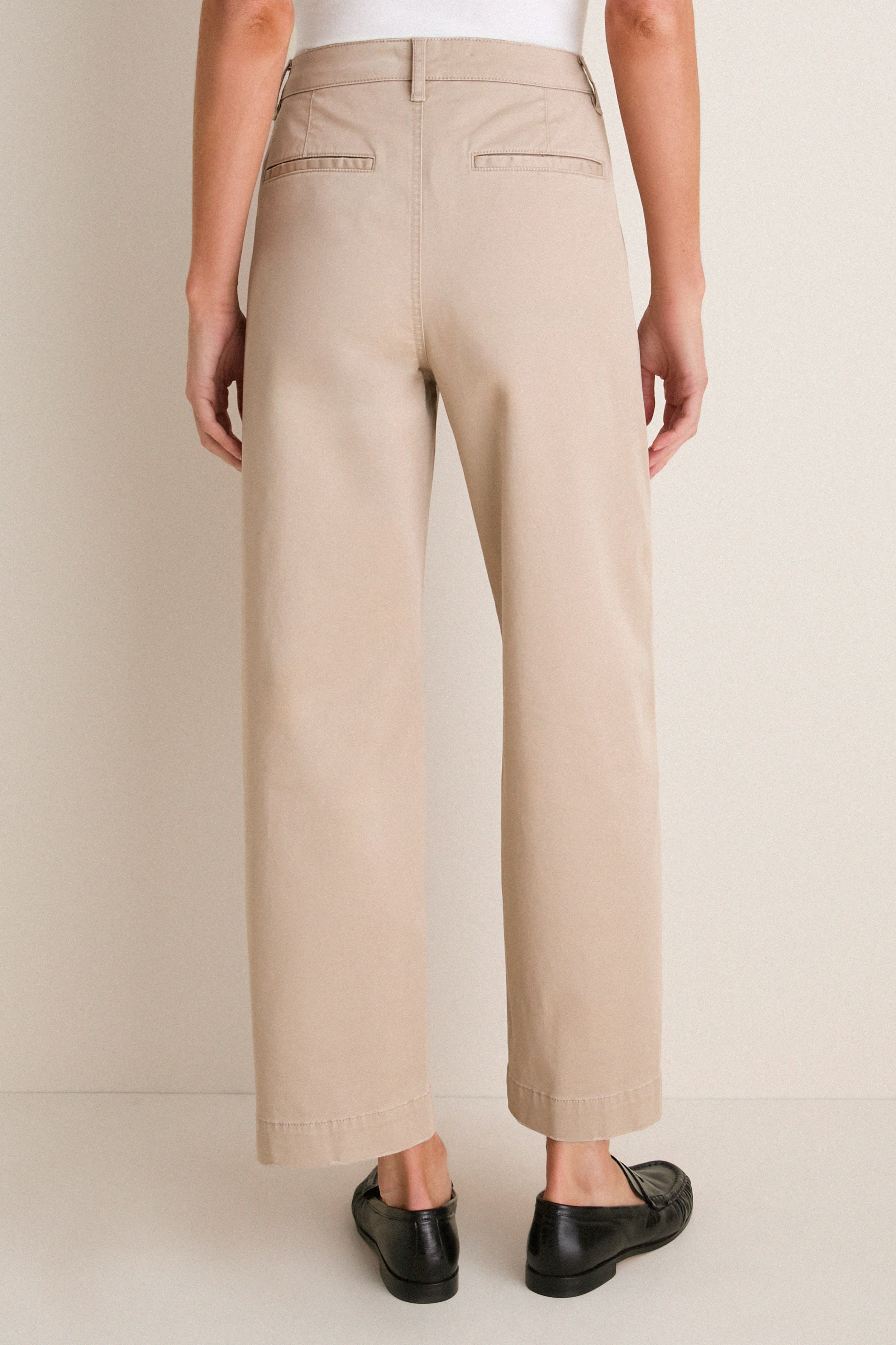 Limestone Chino Barrel Leg Chatham Pants
