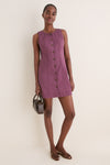 Purple Mauve Washed Chino Rhoda Dress