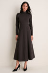 Brown Heathered Turtleneck Averell Sweater Dress