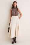 Cocoa Plaid Frederique Sleeveless Blouse