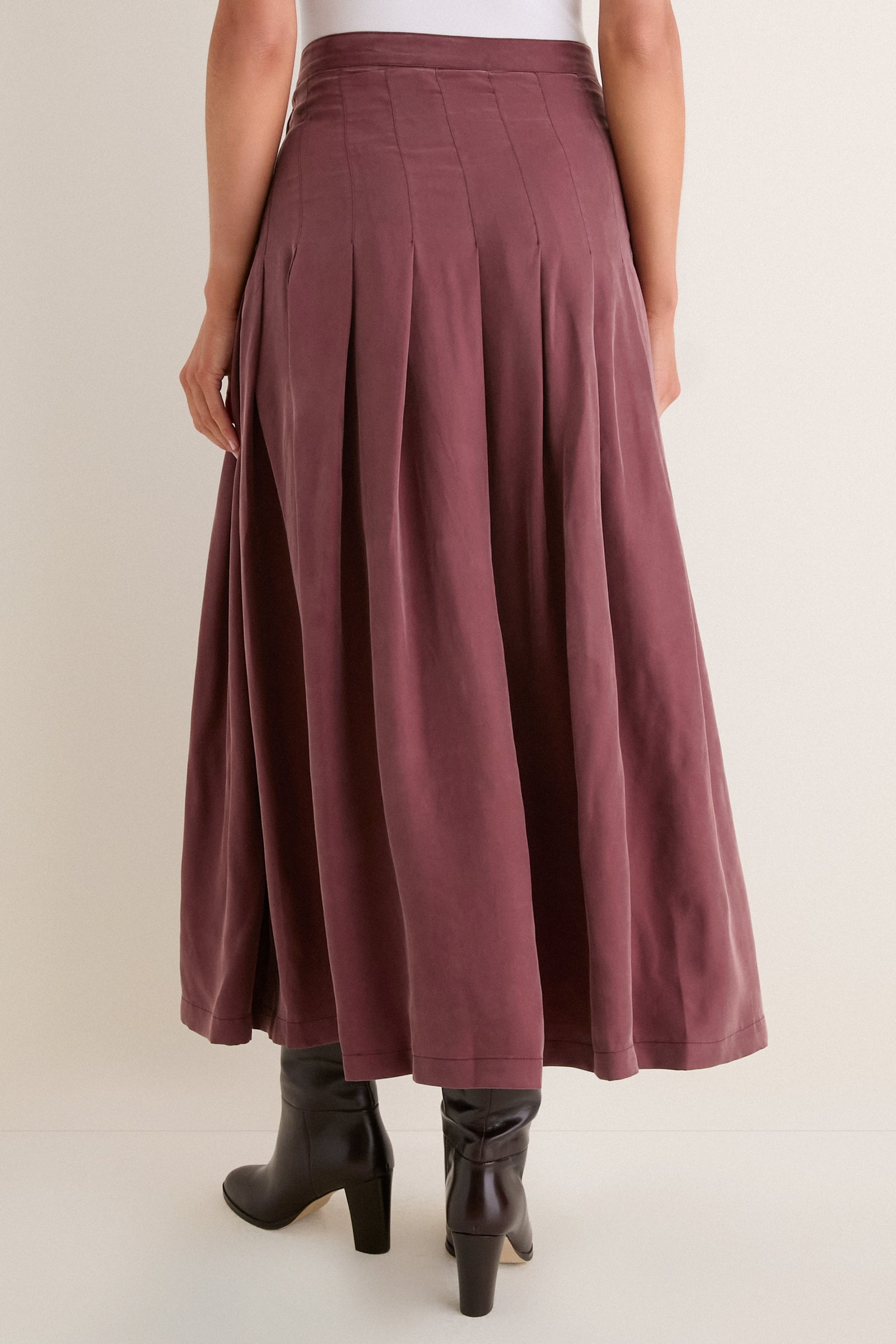 Bitter Chocolate Atelier Pleated Maxi Skirt