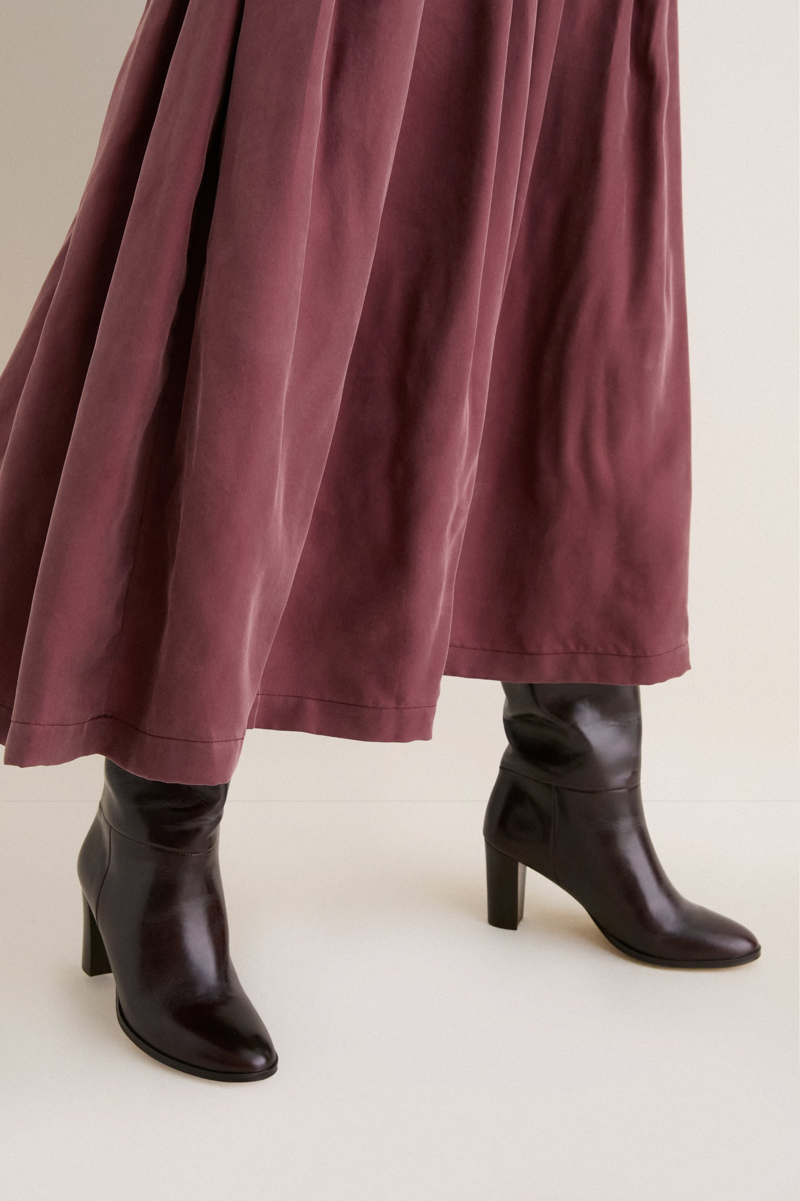 Bitter Chocolate Atelier Pleated Maxi Skirt