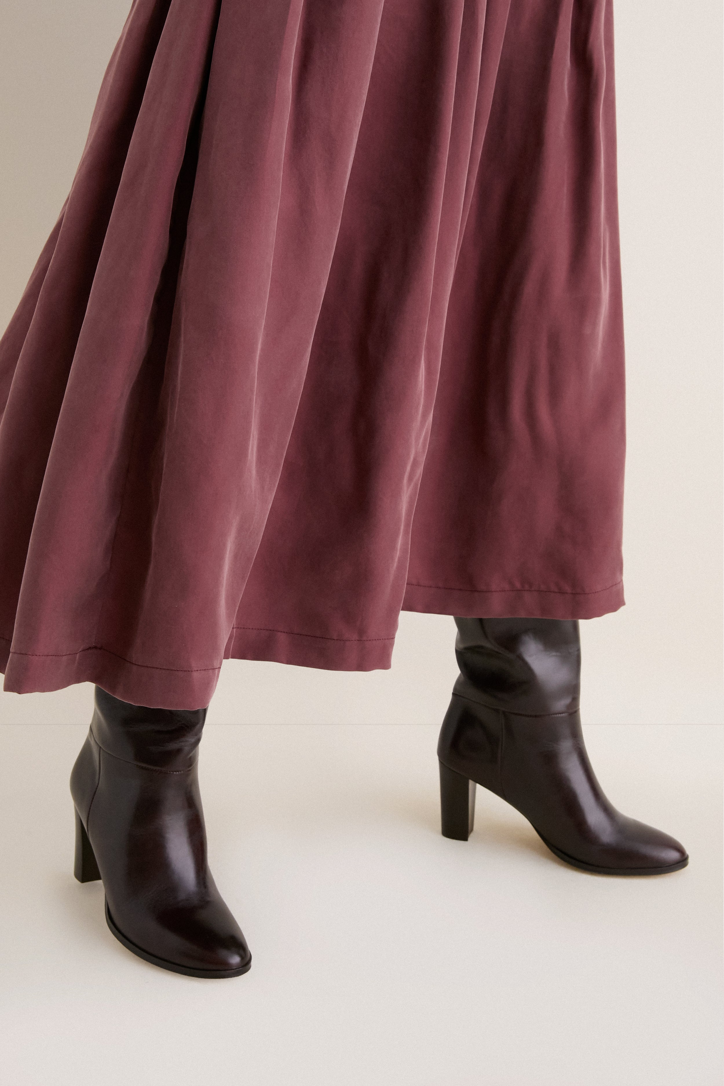 Bitter Chocolate Atelier Pleated Maxi Skirt