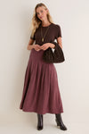 Bitter Chocolate Atelier Pleated Maxi Skirt