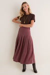 Bitter Chocolate Atelier Pleated Maxi Skirt