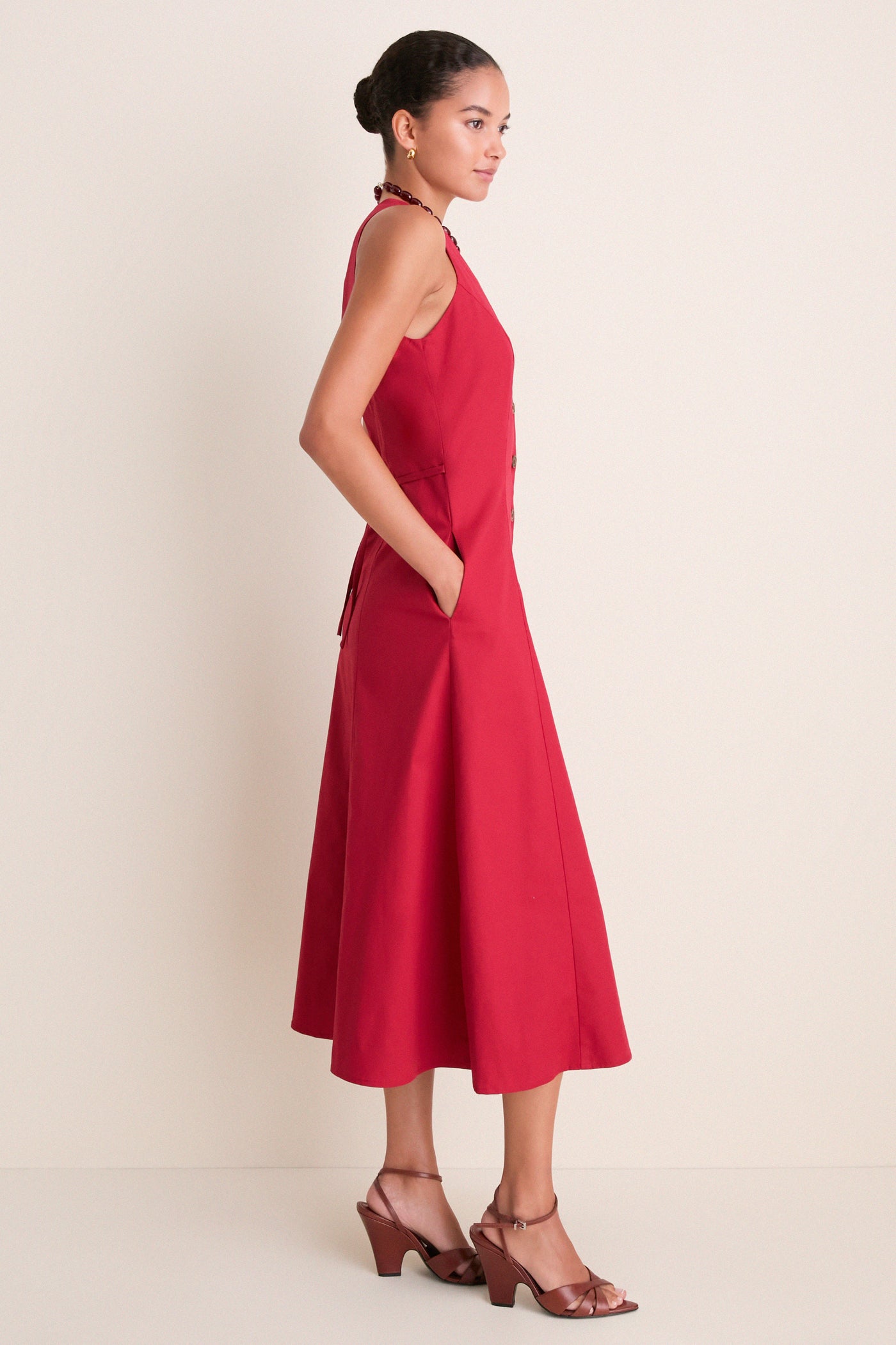 Lipstick Organic Cafe Dress