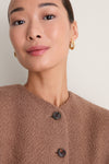 Camel Boucle Atelier Cinch Jacket