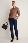 Camel Boucle Atelier Cinch Jacket