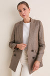 Chamoisee Pinstripe Linen Lee Jacket
