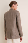 Chamoisee Pinstripe Linen Lee Jacket