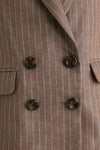 Chamoisee Pinstripe Linen Lee Jacket
