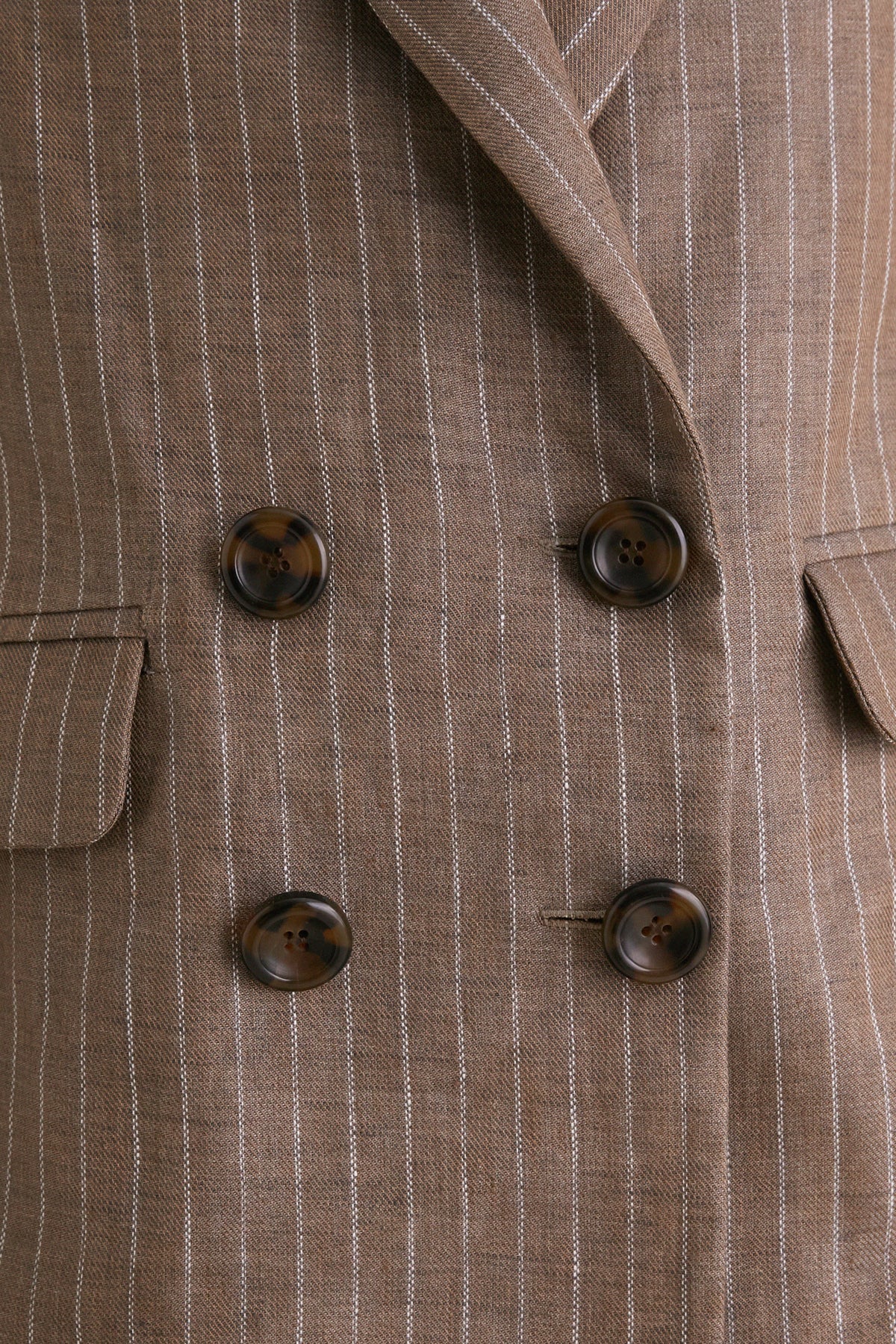 Chamoisee Pinstripe Linen Lee Jacket