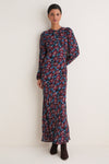 Wilders Flowers Merlot Keyhole Maxi Dress