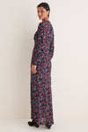 Wilders Flowers Merlot Keyhole Maxi Dress