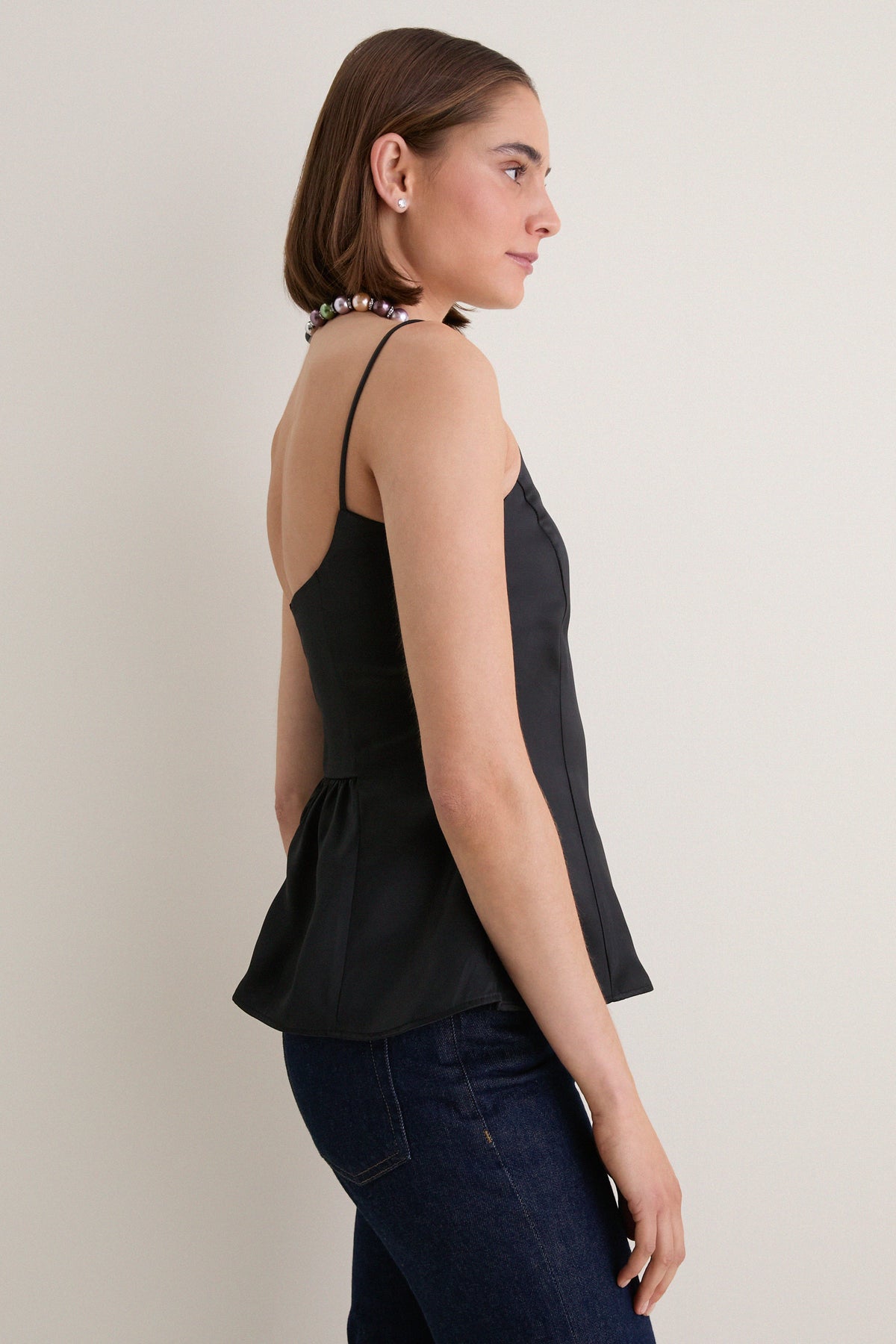 Black Beauty Satin Astor Top
